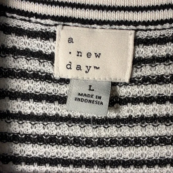 NWT A New Day Striped Ribbed Knit Maxi Dress - Picture 4 of 8